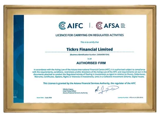 AIFC certificate of incorporation